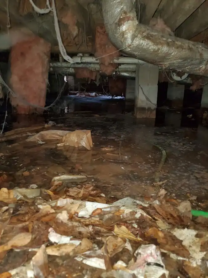 Crawl space flood assessment for Commercial Water Damage Restoration in Hartsville-Trousdale County
